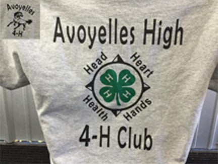 School 4 H Club Shirts