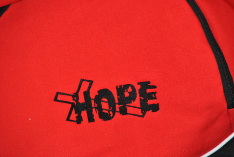 Embroidery on backpack